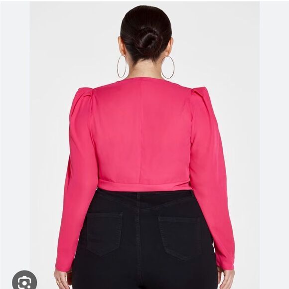 Ruffle wrap top - Picture 2 of 4